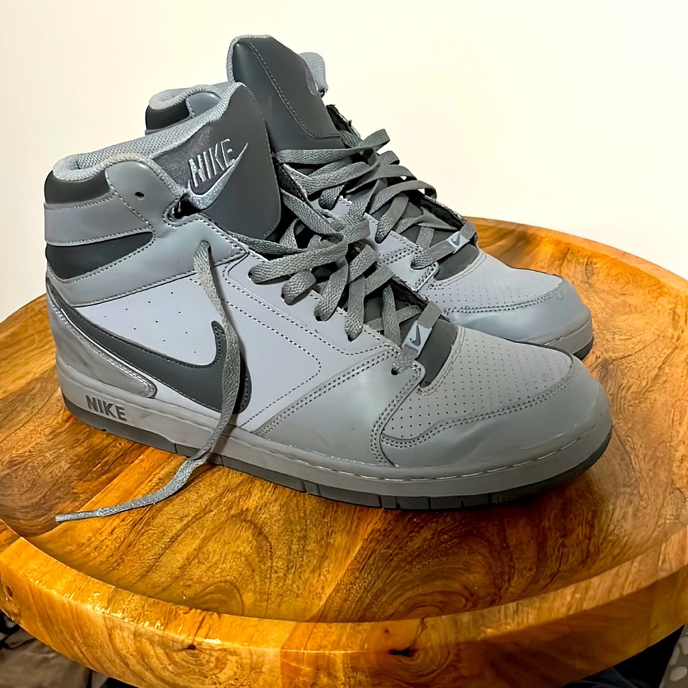 Gray Nike High Tops Men Size 13